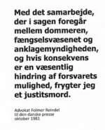 Picture Finn Meilby Statsadvokat- Danish Injustice-Advokat Folmer Reindel-Mogens Hauschildt claim millions in Compensation